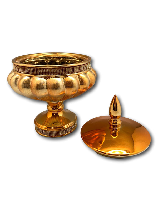 Ceramic Vase Gold Plated
